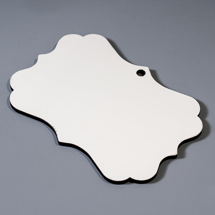 Sublimatable Mdf Ornaments - 4 Pack - lifestyle view | sublimatable personalized gift blank