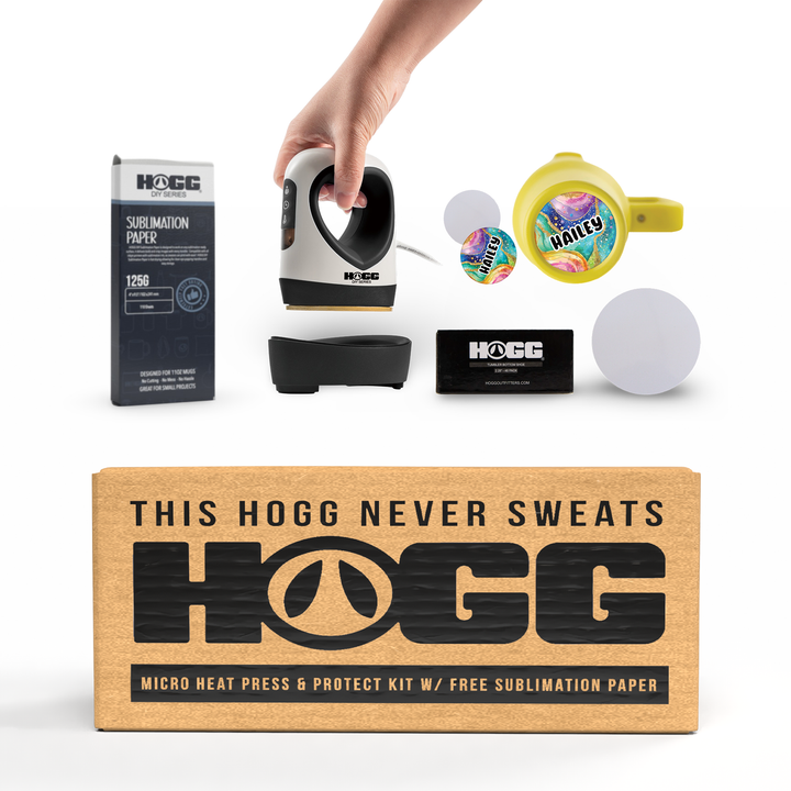 Micro Heat Press & Protect Kit W/ Free Sublimation Paper | Sublimation Press Kit