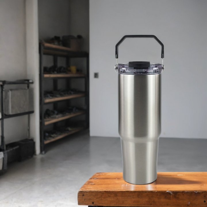 30oz Sublimatable Clear Tri-Sip Tumbler