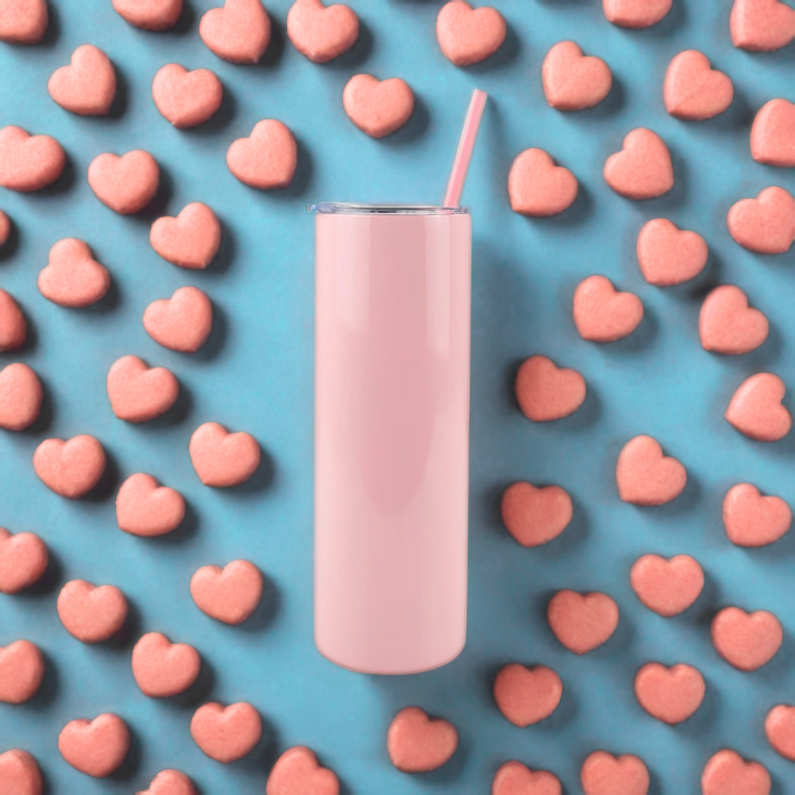 20oz Sublimation Blank Skinny Tumbler - Valentine's Collection