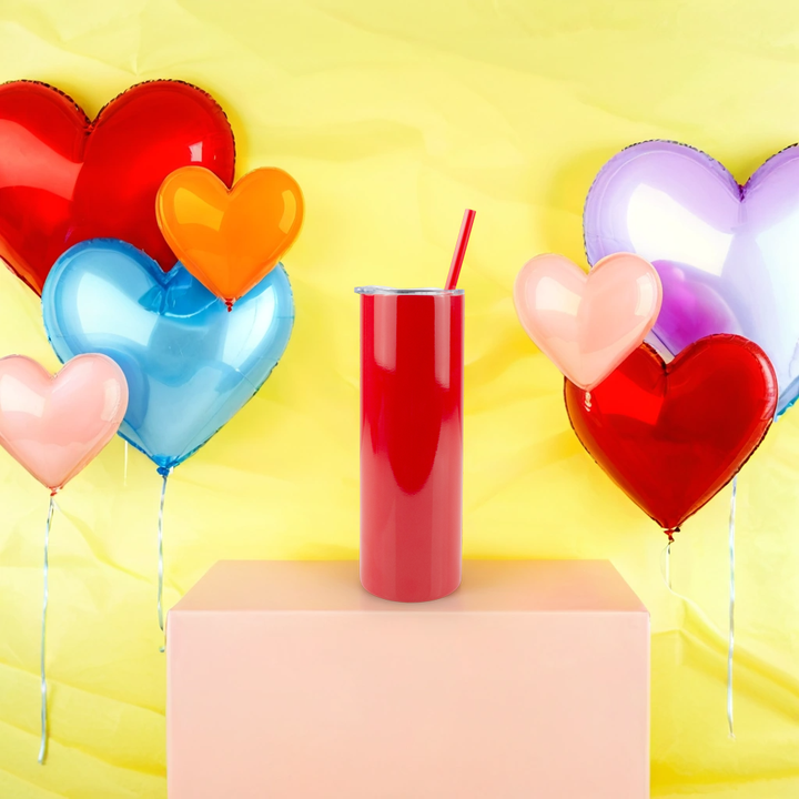 20oz Sublimation Blank Skinny Tumbler - Valentine's Collection