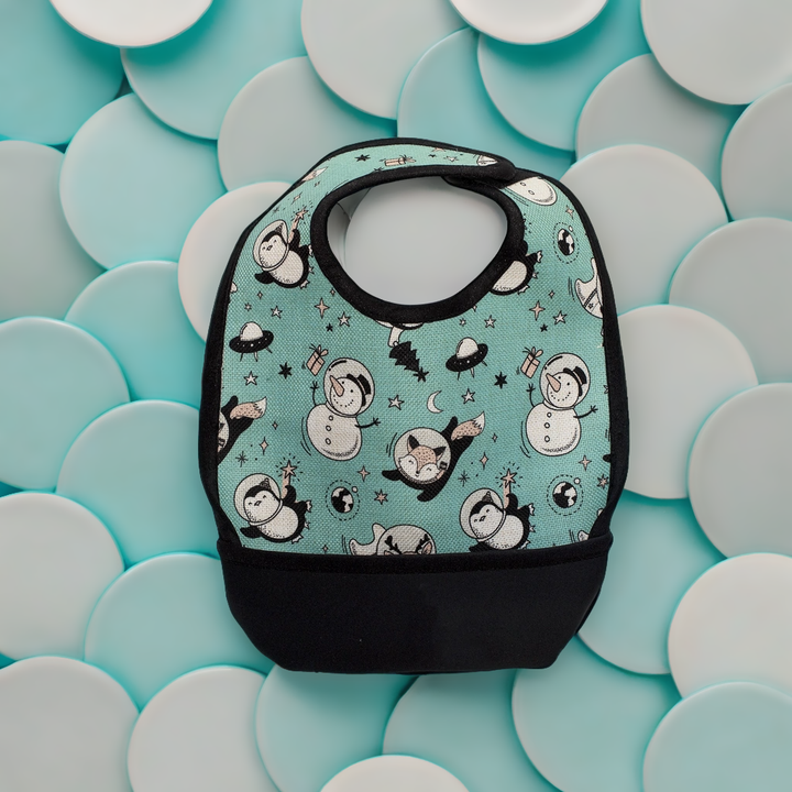 Sublimatable Baby Bib w/ Spill Pocket (4 Pack) - front view | sublimation blank