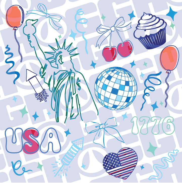 Multi Product Use - Digital Sublimation Designs - Fourth of July — Party in the USA