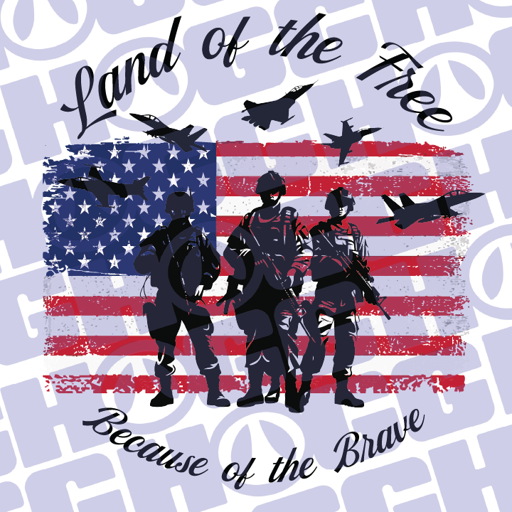 Multi Product Use - Digital Sublimation Designs - Veteran's Day — Land of the Free