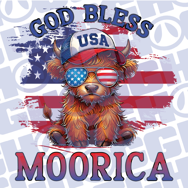 Multi Product Use - Digital Sublimation Designs - Fourth of July — God Bless Moorica