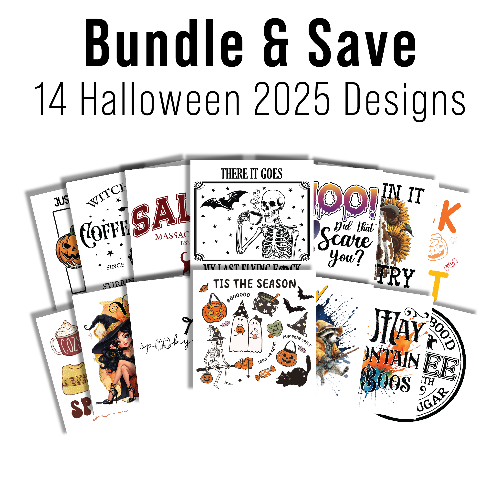 MULTI PRODUCT USE - DIGITAL SUBLIMATION DESIGNS - HALLOWEEN 2025
