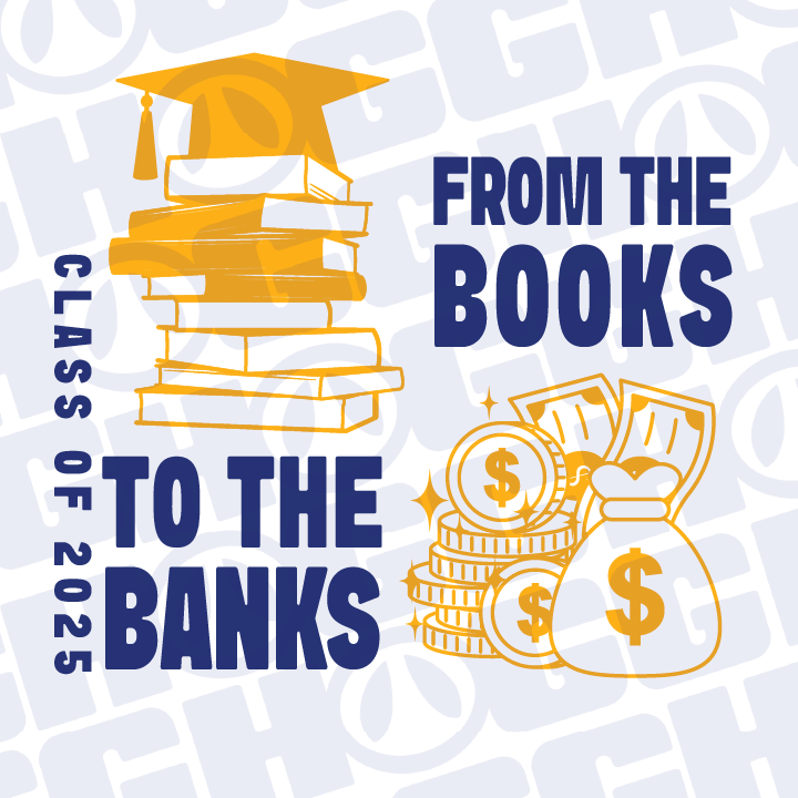 Multi Product Use - Digital Sublimation Designs - Graduation 2025 — Books to the Banks
