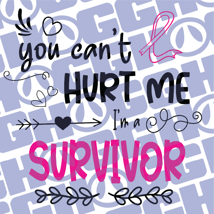 Multi Product Use - Digital Sublimation Designs - Breast Cancer Awareness — You Can't Hurt Me