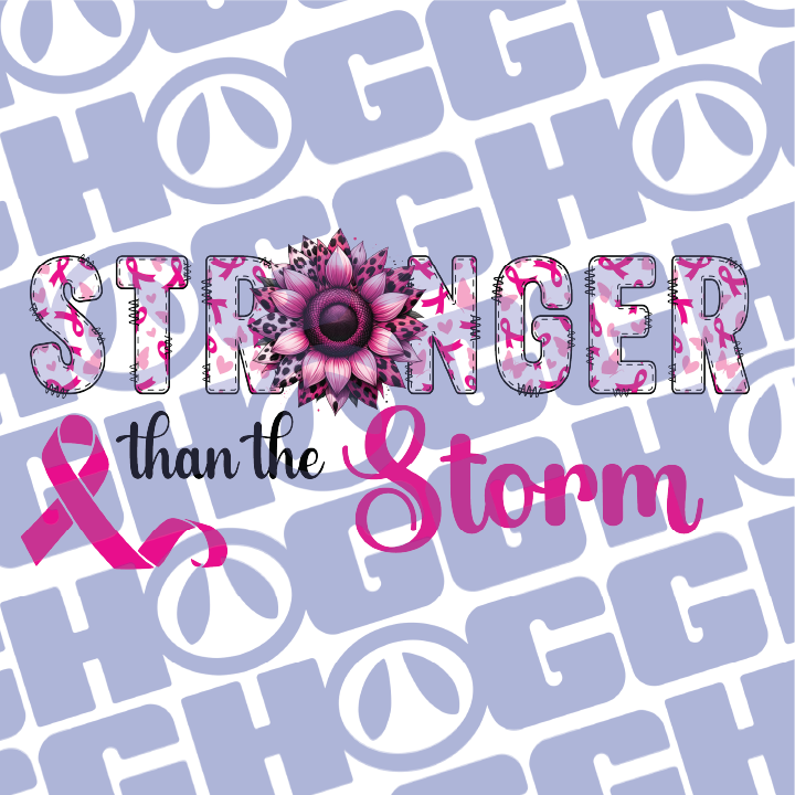 Multi Product Use - Digital Sublimation Designs - Breast Cancer Awareness — Stronger than the Storm
