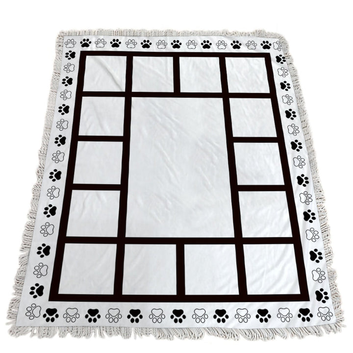 Sublimatable Blankets - top view | sublimatable photo blanket