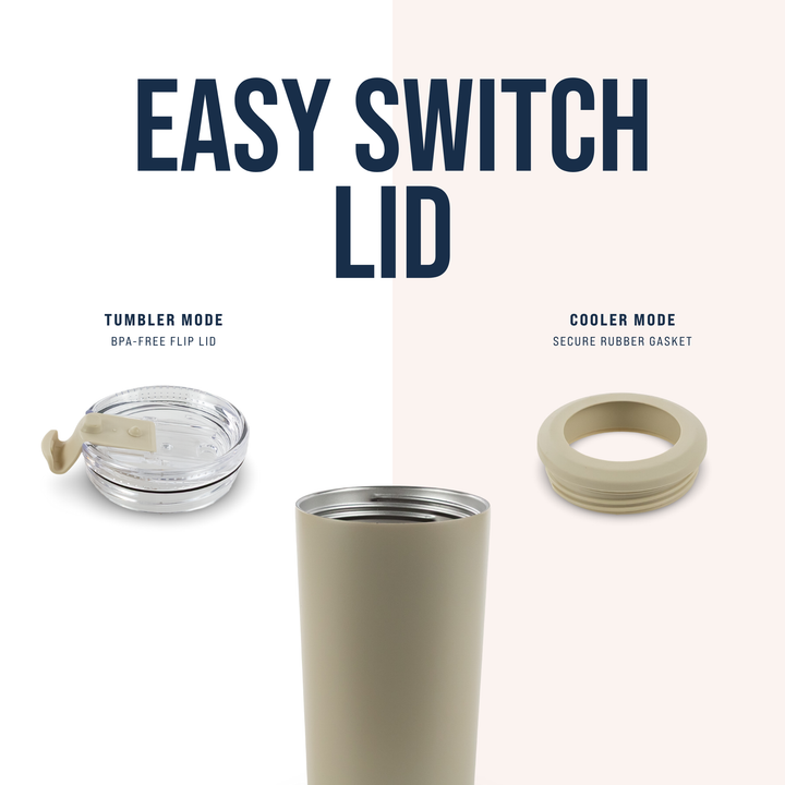4 in 1 Powder Coated Can Cooler — Lid View