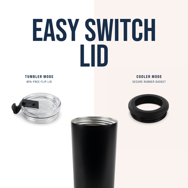 4 in 1 Powder Coated Can Cooler — Lid View