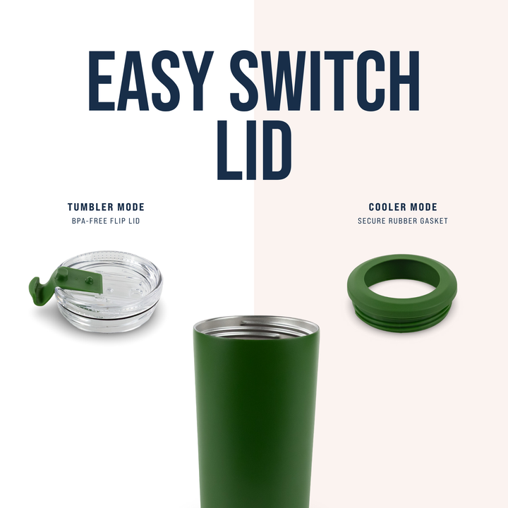 4 in 1 Powder Coated Can Cooler — Lid View