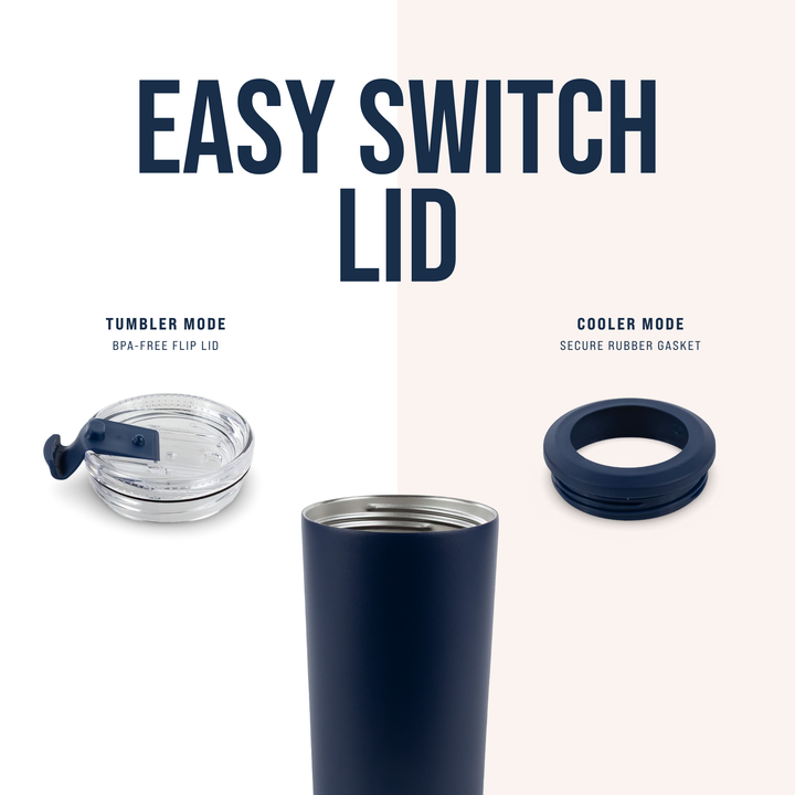 4 in 1 Powder Coated Can Cooler — Lid View