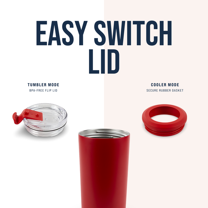 4 in 1 Powder Coated Can Cooler — Lid View