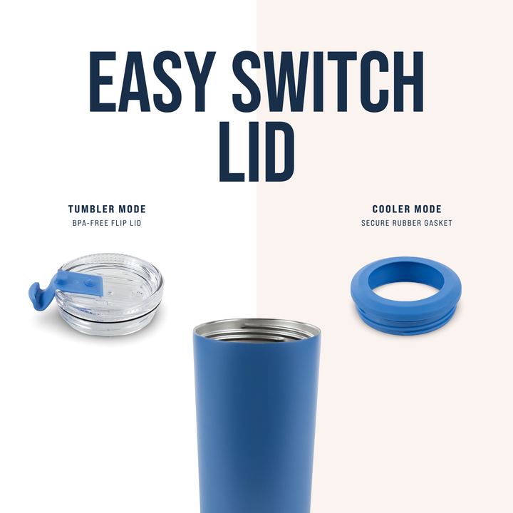 4 in 1 Powder Coated Can Cooler — Lid View