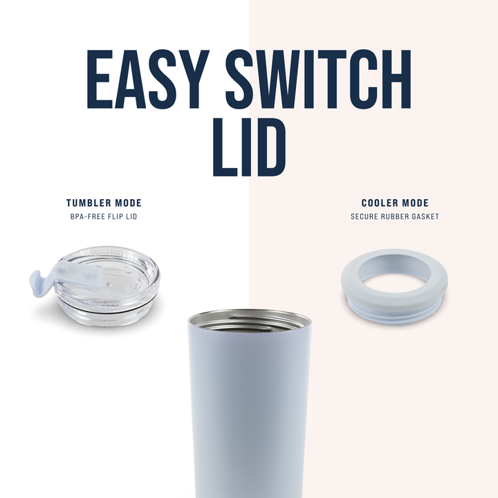 4 in 1 Powder Coated Can Cooler — Lid View