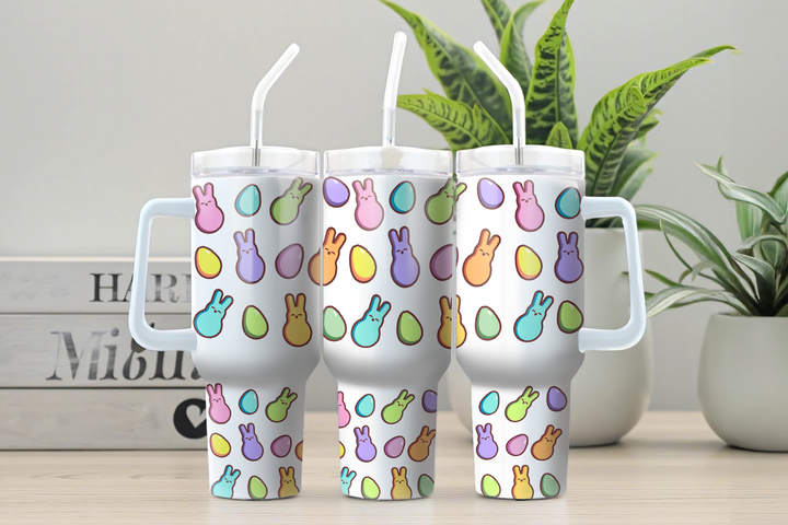 Digital Sublimation Designs - Easter — 30oz Grippy — Peeps & Egg Hunt