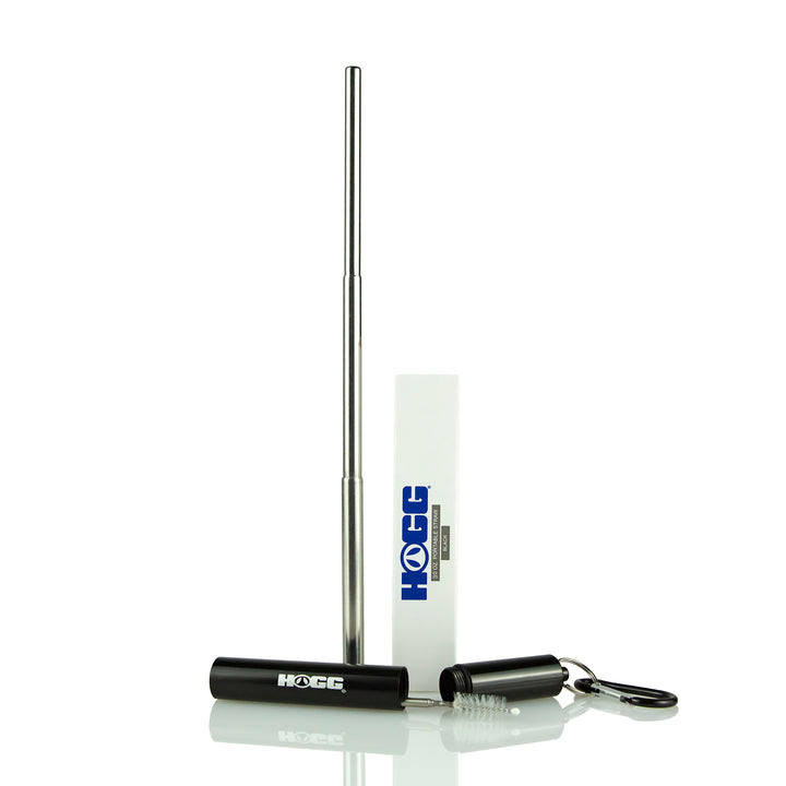Portable, Collapsible & Reusable Stainless Steel Straw w/ Holder & Straw Cleaner - color option | drinkware straw accessory