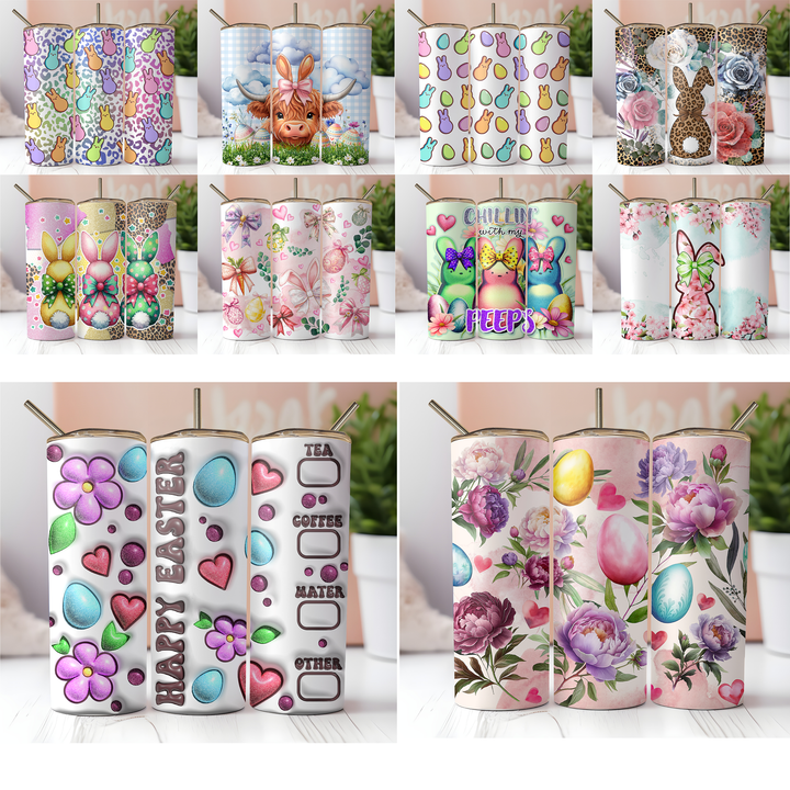 Assorted Ready to Press Sublimation Prints (10 Pack) - Easter — 20oz Skinny