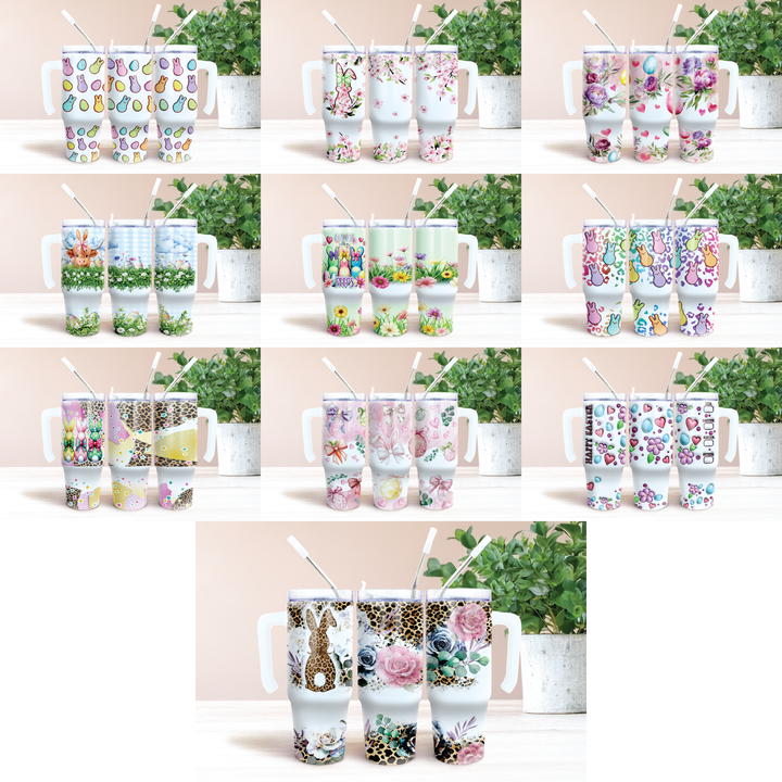 Assorted Ready to Press Sublimation Prints (10 Pack) - Easter — 30oz Grippy