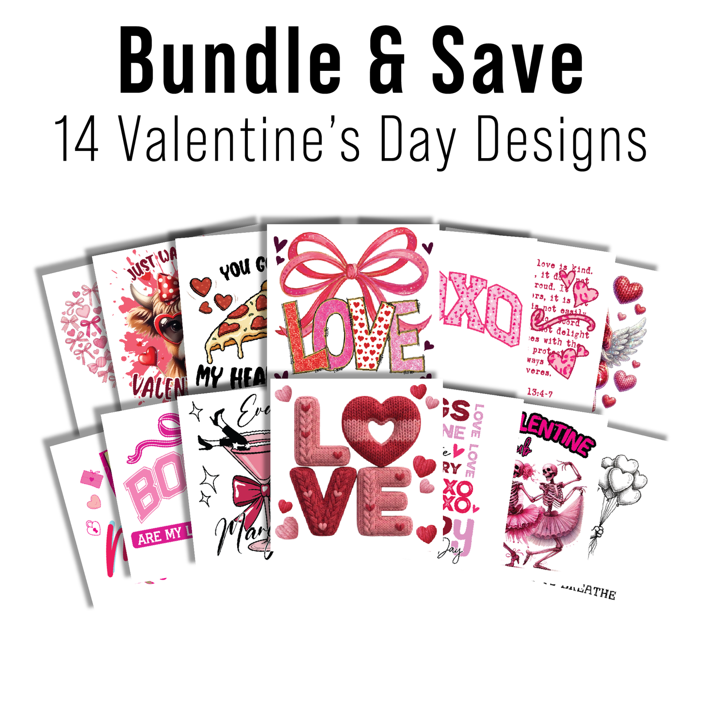 MULTI PRODUCT USE - DIGITAL SUBLIMATION DESIGNS - VALENTINE'S DAY