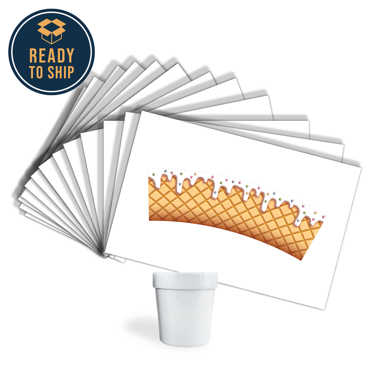 Assorted Ready to Press Sublimation - Ice Cream Container — Ice Cream Container