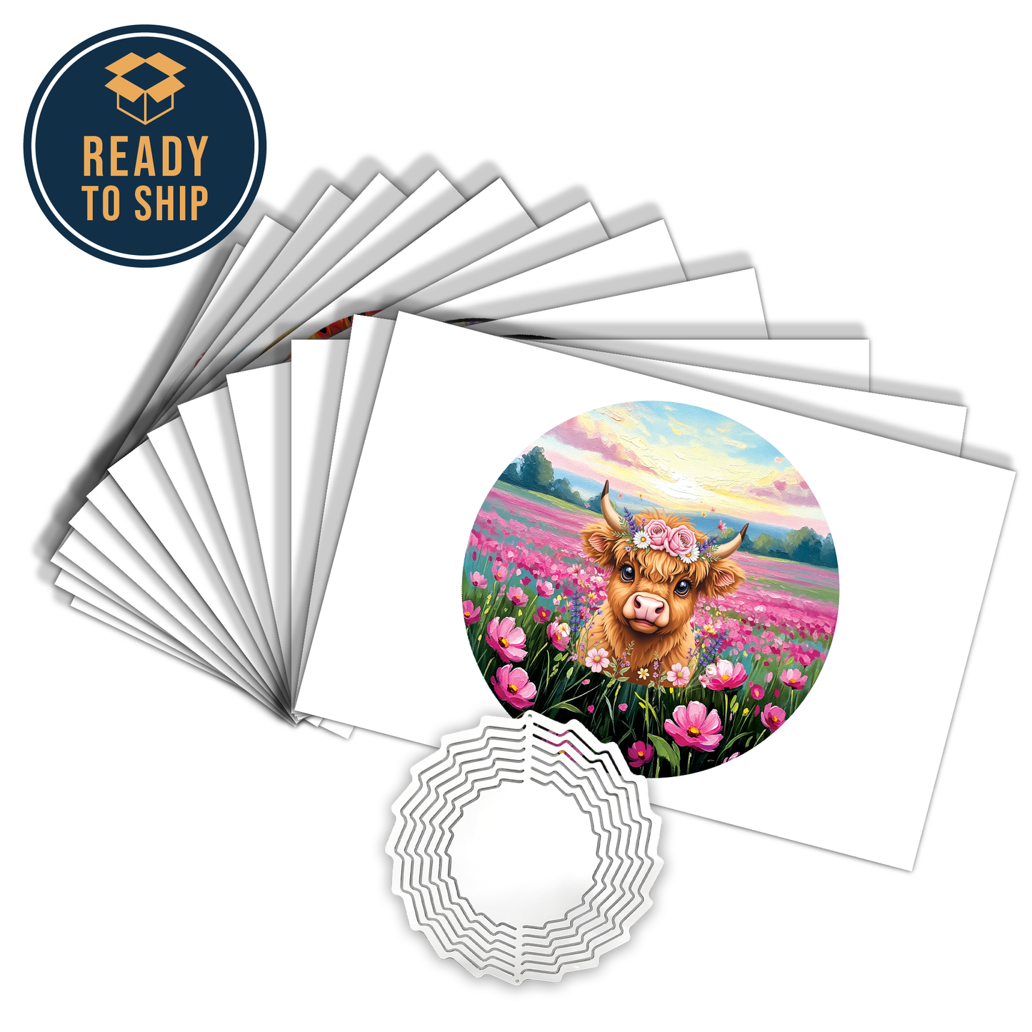 ASSORTED READY TO PRESS SUBLIMATION - WIND SPINNER WRAPS
