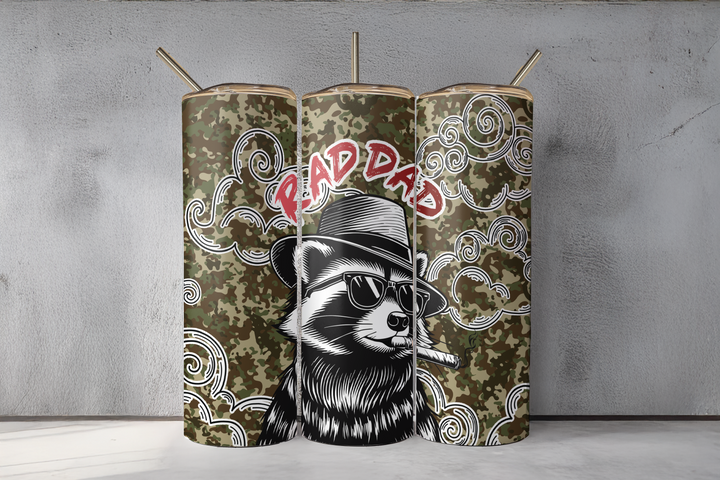 Digital Sublimation Designs - Father's Day 2025 Tumbler Wraps — 40oz Traveler — Rad Dad