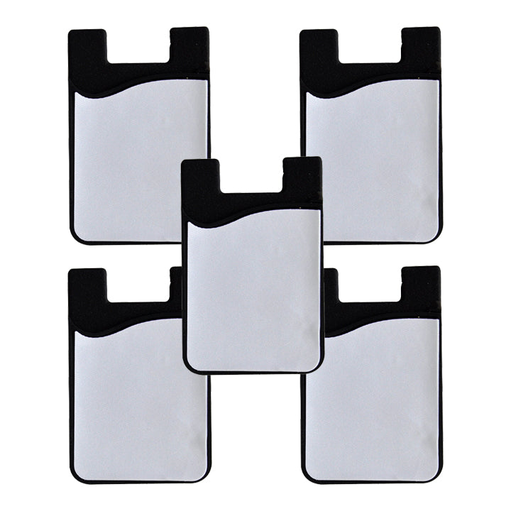 Sublimatable Silicone Card Holder - 5 Pack - sublimatable accessory blank for custom gifts and sublimation businesses