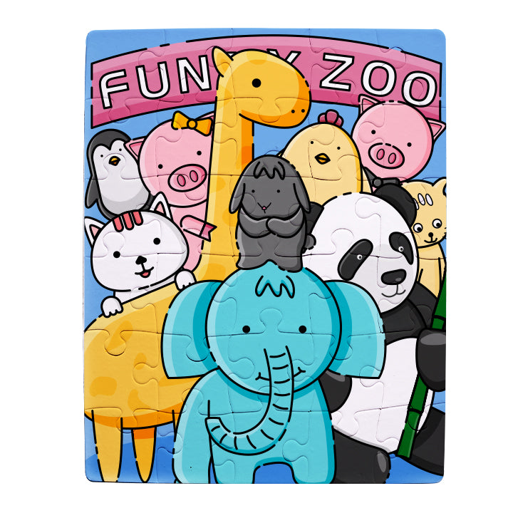 Sublimatable Cardboard Puzzle - 4 Pack - front view | sublimatable personalized gift blank
