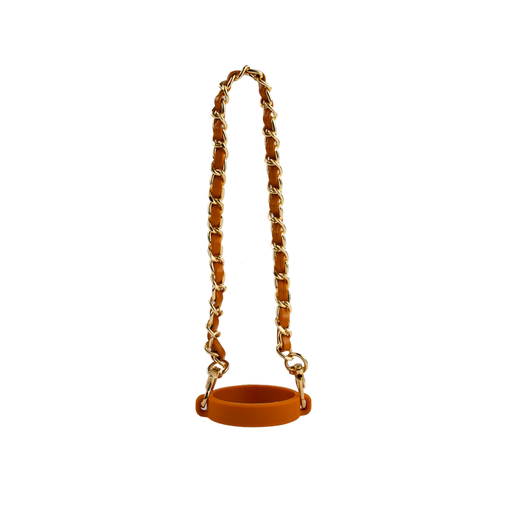 Silicone Portable Rope Handle - Fits 3oz - 40oz Tumblers - flat lay | tumbler handle accessory