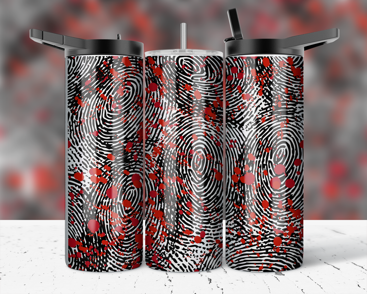 Assorted Ready to Press Sublimation Prints for 20oz Straight Skinny Tumblers (10 Pack) - True Crime