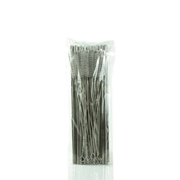 HOGG STAINLESS STEEL REUSABLE STRAWS - 24 PACK + CLEANERS