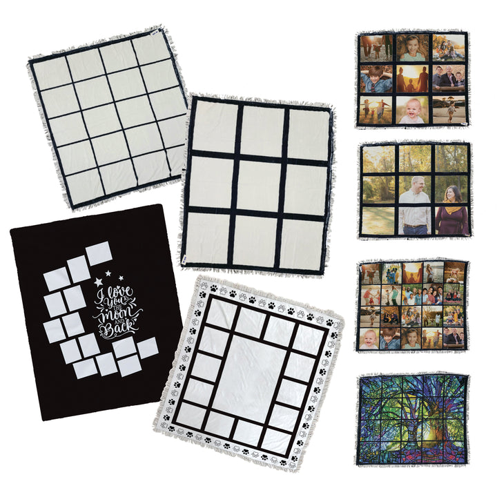 Sublimatable Blankets - sublimatable photo blanket for custom photo gifts and personalized home decor