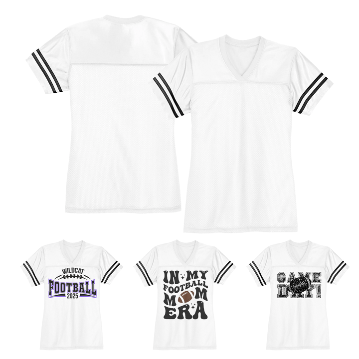 Sublimatable Football Jersey - sublimatable apparel blank for custom apparel businesses and personalized gifts