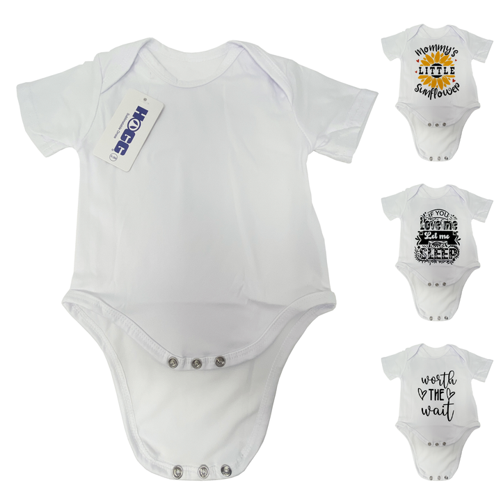 Sublimatable Onesie - sublimatable apparel blank for custom apparel businesses and personalized gifts