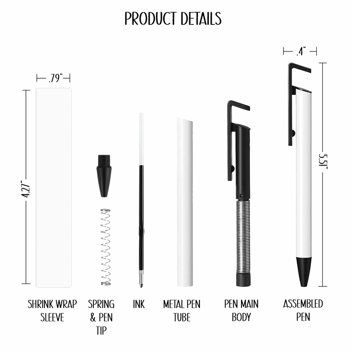 Sublimatable Pens - alternate angle | sublimatable blank