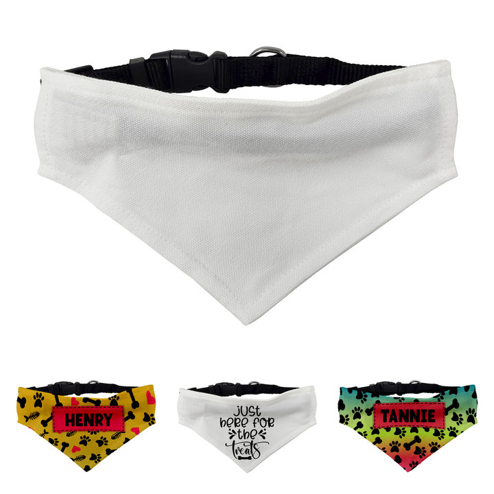 Sublimatable Pet Scarf w/ Collar - sublimatable accessory blank for custom gifts and sublimation businesses