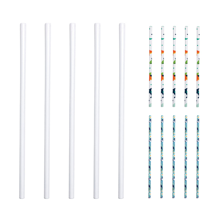 Sublimatable Straws - 5 Pack - drinkware straw accessory for tumbler businesses and personalized drinkware