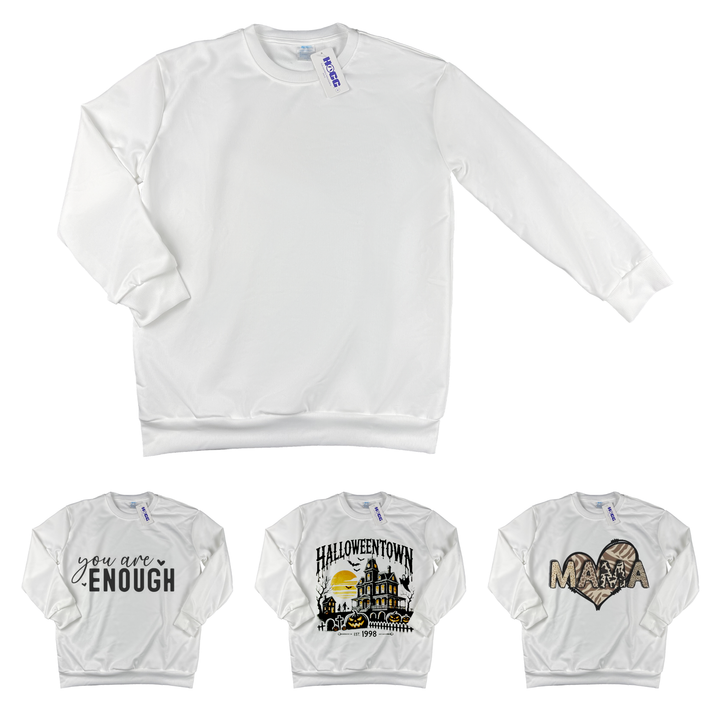 Sublimatable Sweatshirts - sublimatable apparel blank for custom apparel businesses and personalized gifts