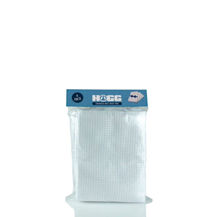 Small Sublimatable Waffle Weave Towel - 4 Pack - front view | sublimatable textile blank