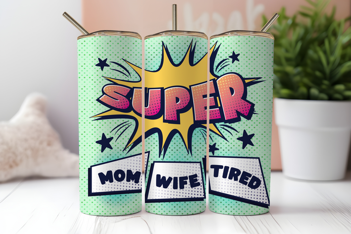 Assorted Ready to Press Sublimation Tumbler Prints (12 Pack) - Mother's Day 2025 — 20oz Skinny