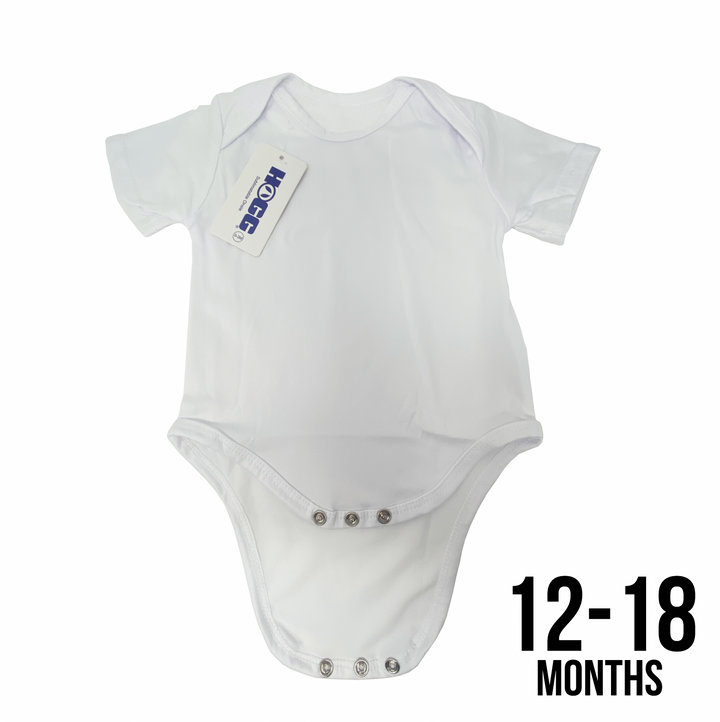 Sublimatable Onesie - side view | sublimatable apparel blank