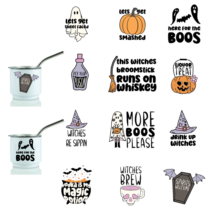 Shot Glass Sayings - Digital Sublimation Designs — Halloween