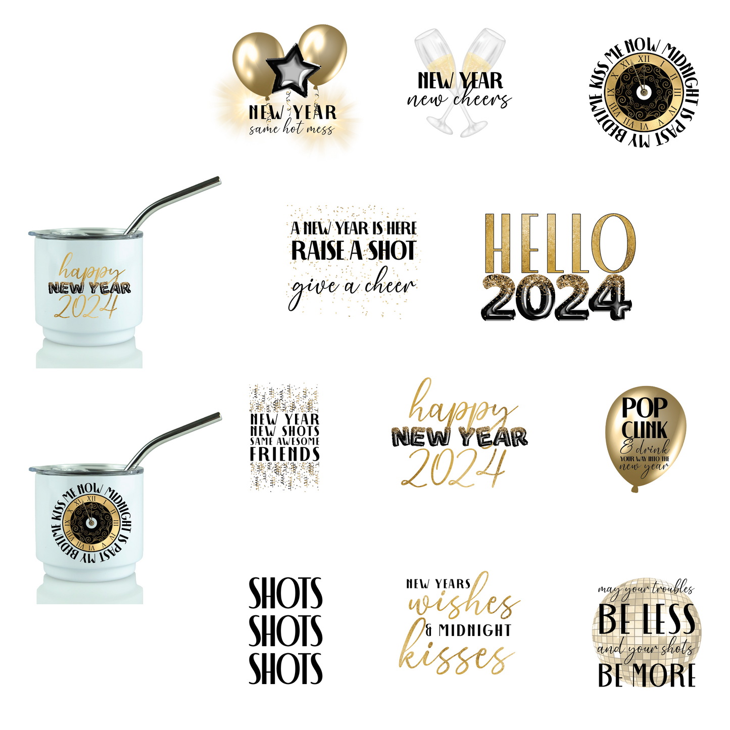 SHOT GLASS SAYINGS - DIGITAL SUBLIMATION DESIGNS