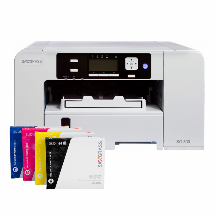 Sawgrass SG500 Printer & Install Kit Sublijet UHD Ink | Sublimation Printer Bundle