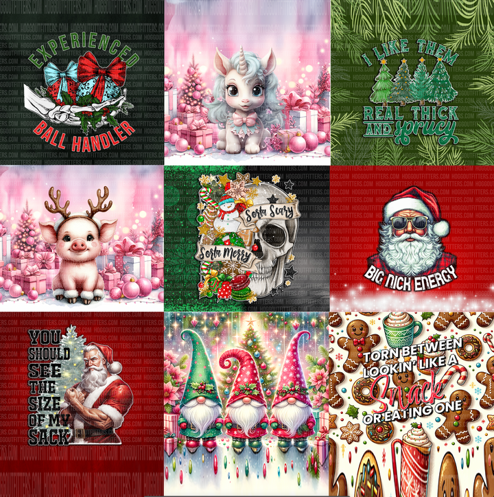 Digital Sublimation Designs - Christmas