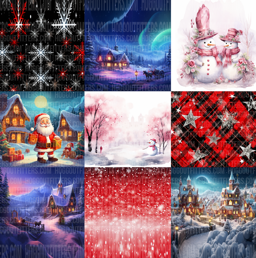 DIGITAL SUBLIMATION DESIGNS - CHRISTMAS 2