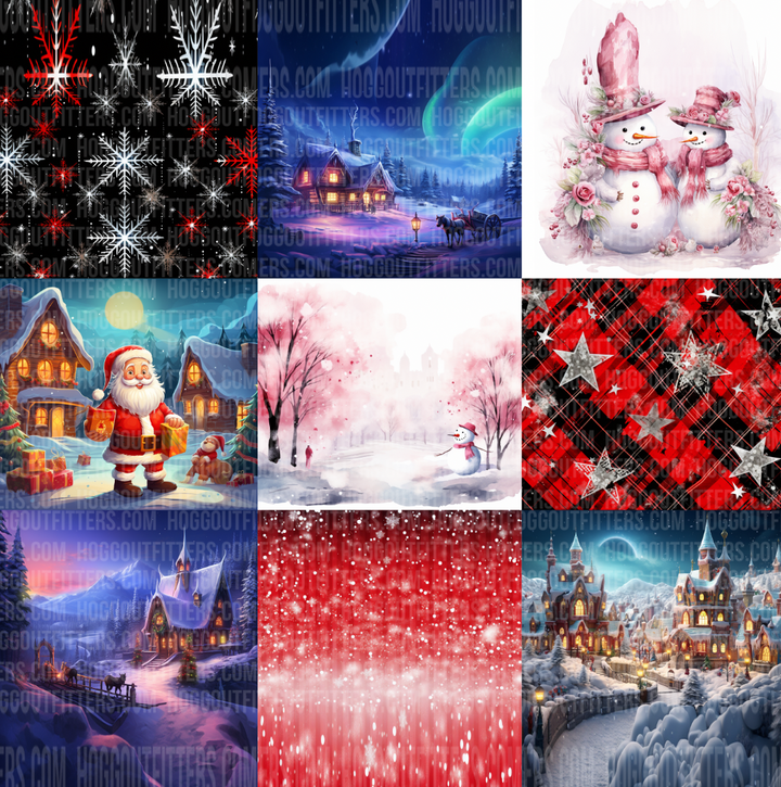 Digital Sublimation Designs - Christmas 2
